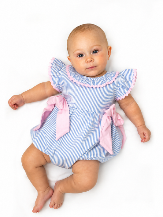 Blushing Blue Belle Bubble Romper 🎀