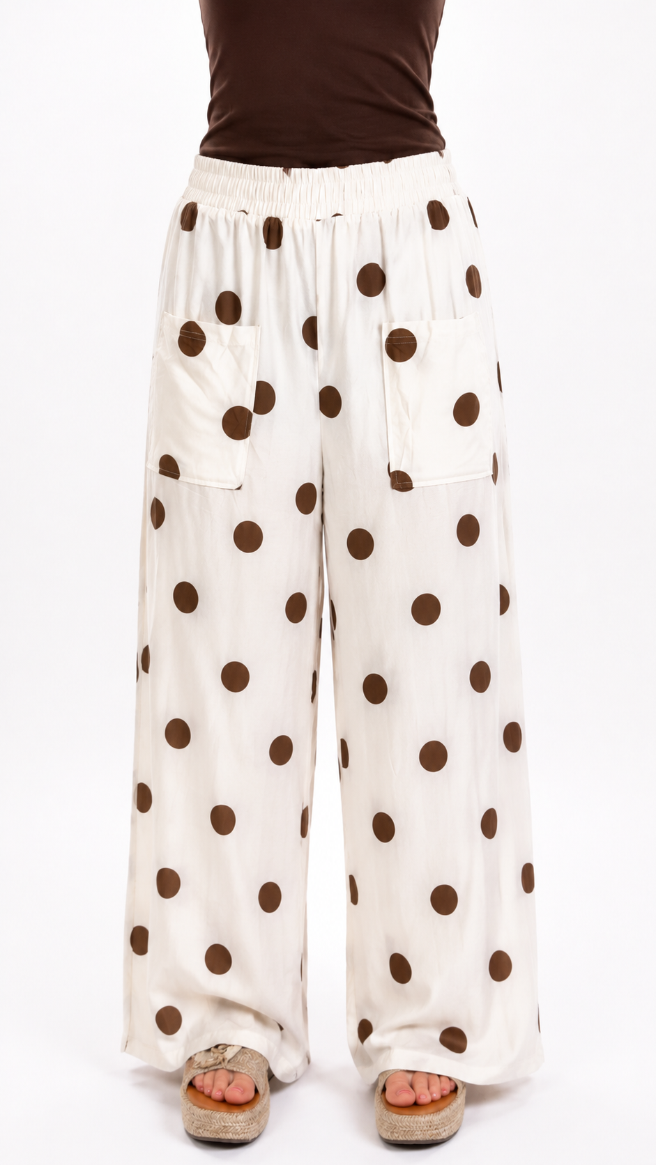 Cream & Cocoa Dot Pants 🤎