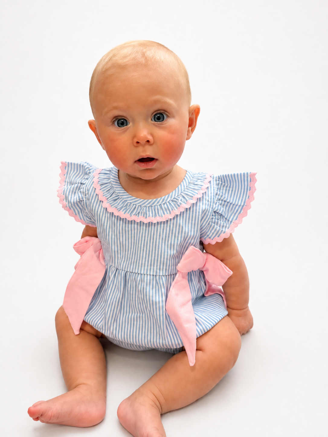 Blushing Blue Belle Bubble Romper 🎀